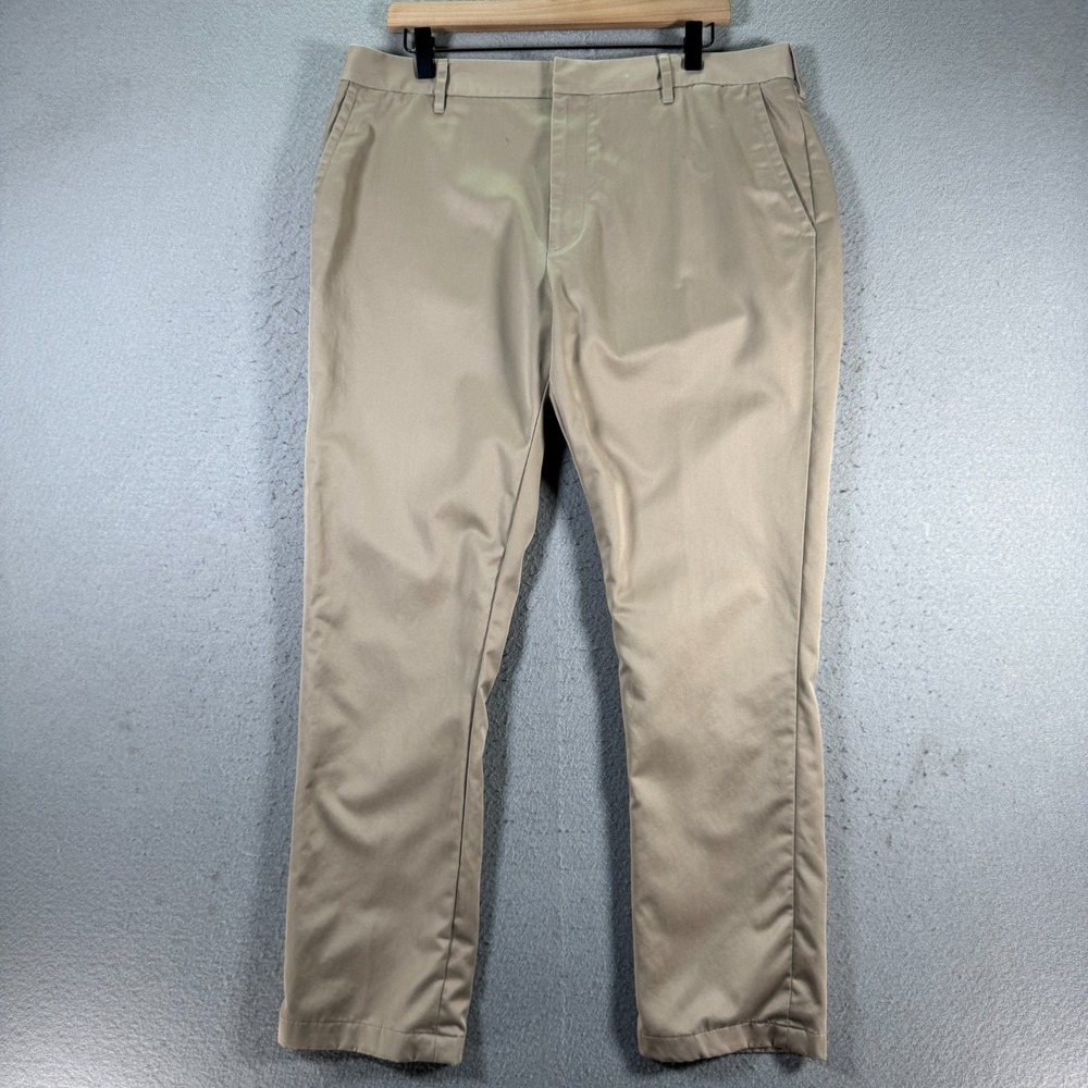 Bonobos Wednesday Dress Pants Men 40x32 Brown‎ Slim Straight Comfort Casual